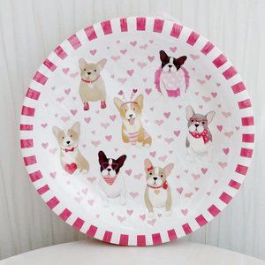 NEW Molly & Rex Valentine's Day Love Themed Dogs Party Paper Plates Pack of 20